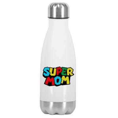 Super Mom Mommio Mommy Funny Color Stainless Steel Insulated Water Bottle