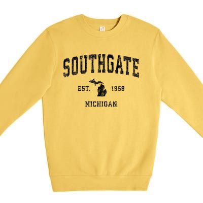 Southgate Michigan Mi Vintage Athletic Sports Premium Crewneck Sweatshirt