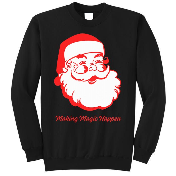 Santa Making Magic Happen  Classic  Sweatshirt