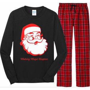 Santa Making Magic Happen  Classic  Long Sleeve Pajama Set