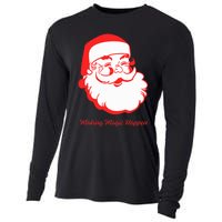 Santa Making Magic Happen  Classic  Cooling Performance Long Sleeve Crew