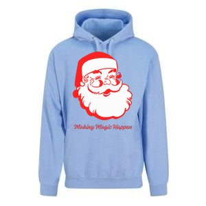 Santa Making Magic Happen  Classic  Unisex Surf Hoodie