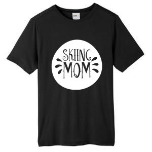 Skiing Mom Mother Skier Ski Gift Tall Fusion ChromaSoft Performance T-Shirt