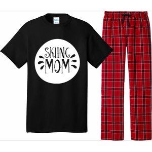 Skiing Mom Mother Skier Ski Gift Pajama Set