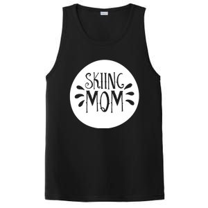 Skiing Mom Mother Skier Ski Gift PosiCharge Competitor Tank