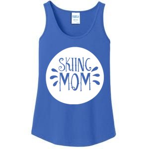 Skiing Mom Mother Skier Ski Gift Ladies Essential Tank