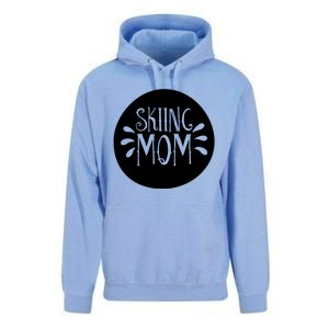 Skiing Mom Mother Skier Ski Gift Unisex Surf Hoodie