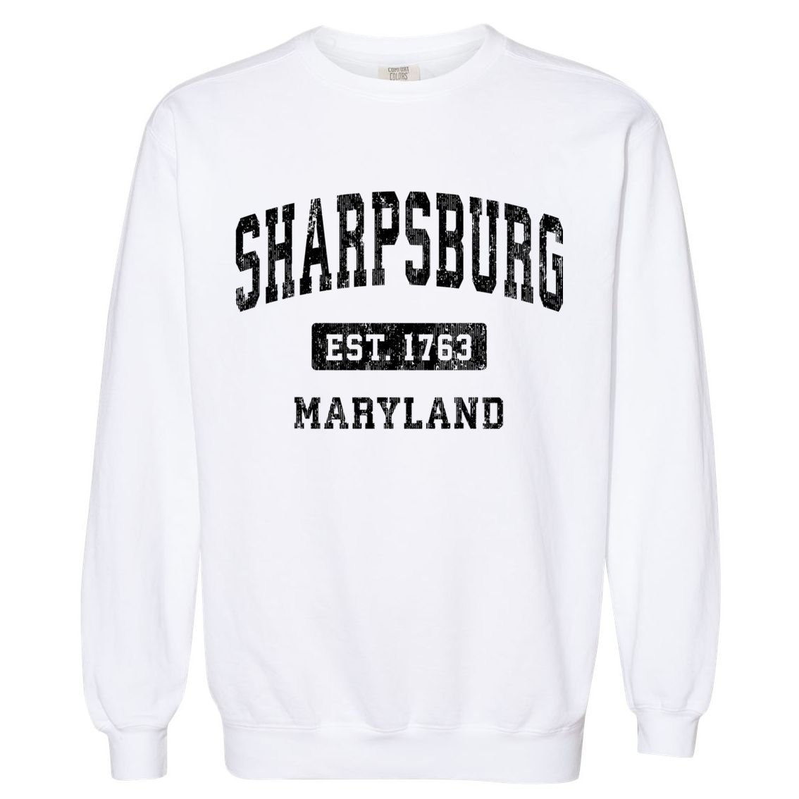Sharpsburg Maryland Md Vintage Athletic Sports Garment-Dyed Sweatshirt