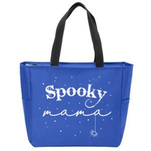 Spooky Mama Matching For Halloween Mom Monster With Spider Meaningful Gift Zip Tote Bag