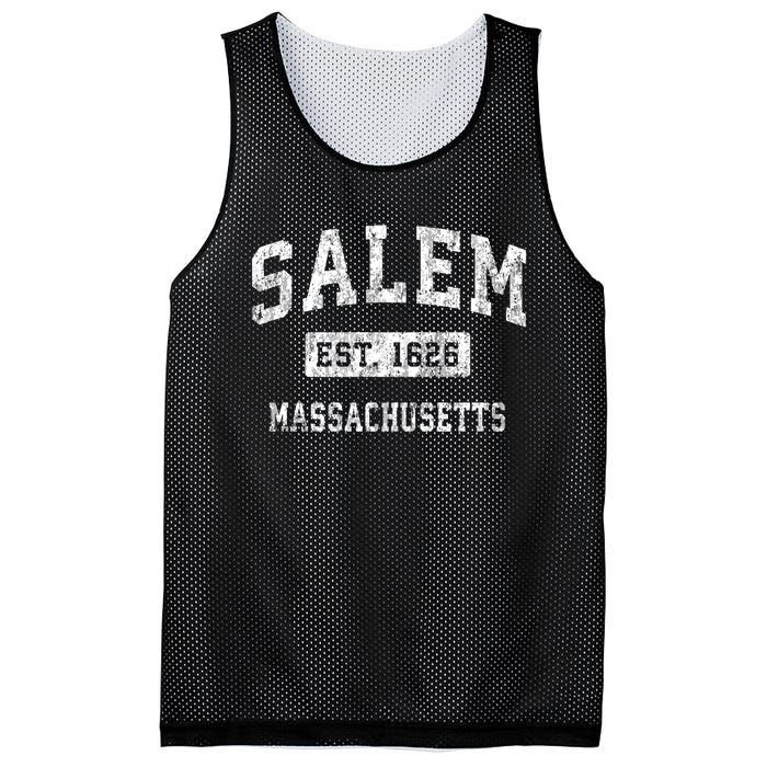 Salem Massachusetts Ma Vintage Established Sports Mesh Reversible Basketball Jersey Tank