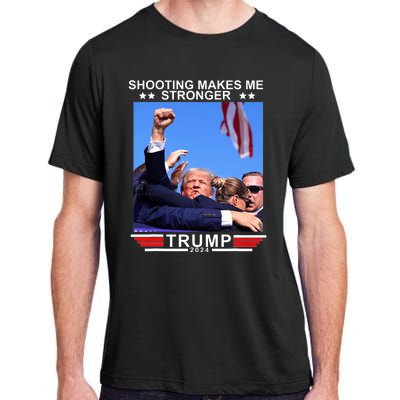 Shooting Makes Me Stronger Trump 2024 Adult ChromaSoft Performance T-Shirt