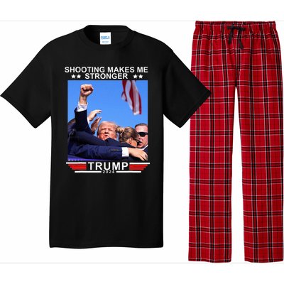 Shooting Makes Me Stronger Trump 2024 Pajama Set