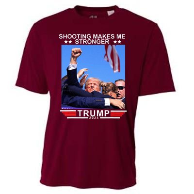 Shooting Makes Me Stronger Trump 2024 Cooling Performance Crew T-Shirt