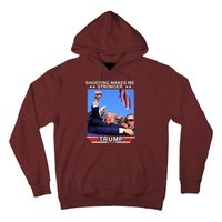 Shooting Makes Me Stronger Trump 2024 Hoodie