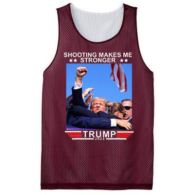 Shooting Makes Me Stronger Trump 2024 Mesh Reversible Basketball Jersey Tank