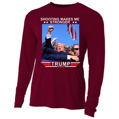 Shooting Makes Me Stronger Trump 2024 Cooling Performance Long Sleeve Crew