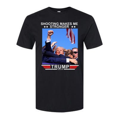 Shooting Makes Me Stronger Trump 2024 Softstyle CVC T-Shirt