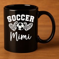 Soccer Mimi Matching Family Soccer 11oz C Handle Ceramic Mug