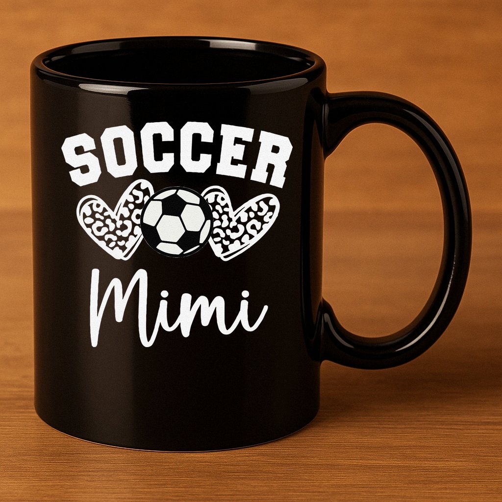 Soccer Mimi Matching Family Soccer 11oz C Handle Ceramic Mug