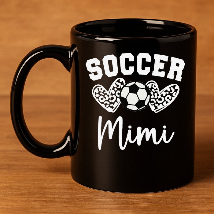 Soccer Mimi Matching Family Soccer 11oz C Handle Ceramic Mug