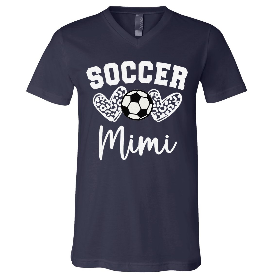 Soccer Mimi Matching Family Soccer V-Neck T-Shirt