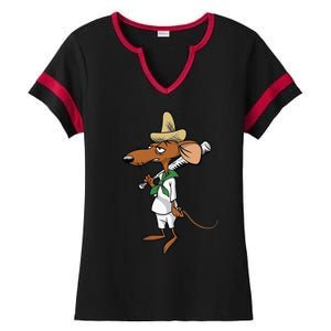 Slowpoke Mouse Mouses Ladies Halftime Notch Neck Tee