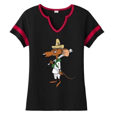 Slowpoke Mouse Mouses Ladies Halftime Notch Neck Tee