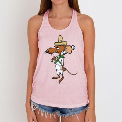 Slowpoke Mouse Mouses Women's Knotted Racerback Tank