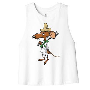 Slowpoke Mouse Mouses Women's Racerback Cropped Tank