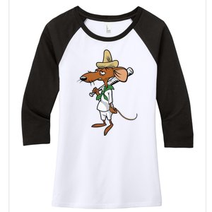 Slowpoke Mouse Mouses Women's Tri-Blend 3/4-Sleeve Raglan Shirt