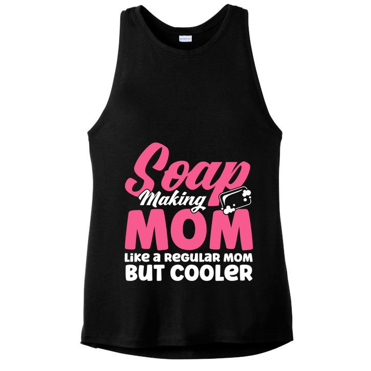 Soap Making Mom Like A Regular Mom Soap Maker Cute Gift Ladies PosiCharge Tri-Blend Wicking Tank