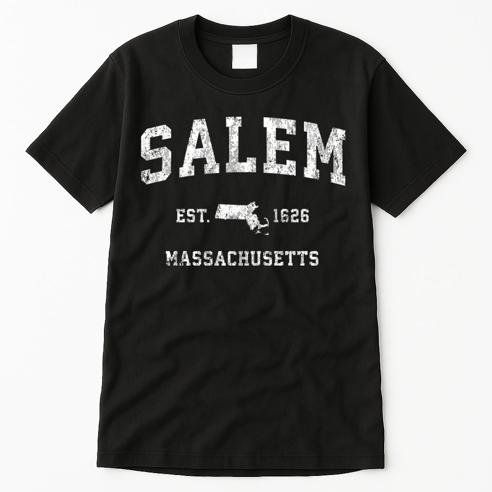 Salem Massachusetts Ma Vintage Athletic Sports Tall T-Shirt