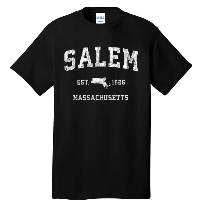 Salem Massachusetts Ma Vintage Athletic Sports Tall T-Shirt