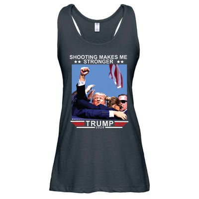 Shooting Makes Me Stronger Trump 2024 Ladies Essential Flowy Tank