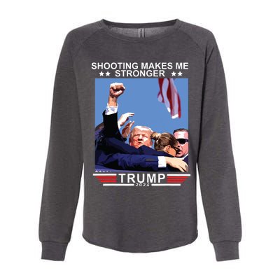 Shooting Makes Me Stronger Trump 2024 Womens California Wash Sweatshirt