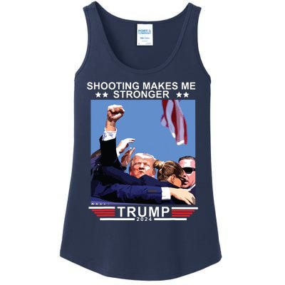 Shooting Makes Me Stronger Trump 2024 Ladies Essential Tank