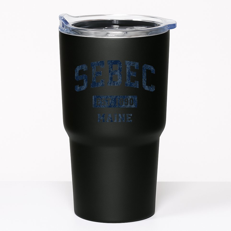 Sebec Maine Me Vintage Established Tumbler
