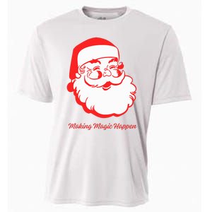 Santa Making Magic Happen Classic Cooling Performance Crew T-Shirt