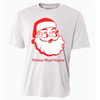 Santa Making Magic Happen Classic Cooling Performance Crew T-Shirt