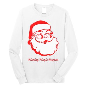 Santa Making Magic Happen Classic Long Sleeve Shirt