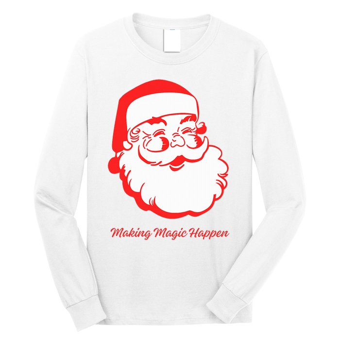 Santa Making Magic Happen Classic Long Sleeve Shirt