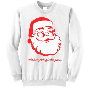 Santa Making Magic Happen Classic Sweatshirt