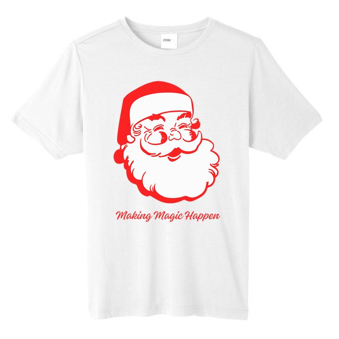 Santa Making Magic Happen Classic Tall Fusion ChromaSoft Performance T-Shirt