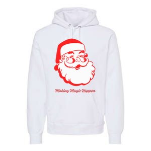 Santa Making Magic Happen Classic Premium Hoodie