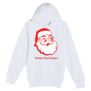 Santa Making Magic Happen Classic Premium Pullover Hoodie