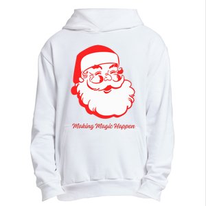 Santa Making Magic Happen Classic Urban Pullover Hoodie