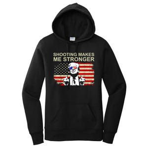 Shooting Makes Me Stronger Trump 2024 Women's Pullover Hoodie