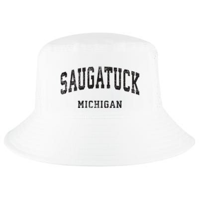 Saugatuck Michigan Mi Vintage Athletic Sports Design Cool Comfort Performance Bucket Hat