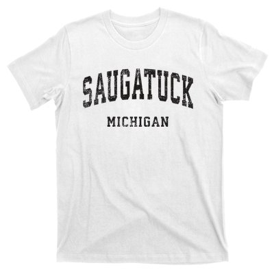 Saugatuck Michigan Mi Vintage Athletic Sports Design T-Shirt