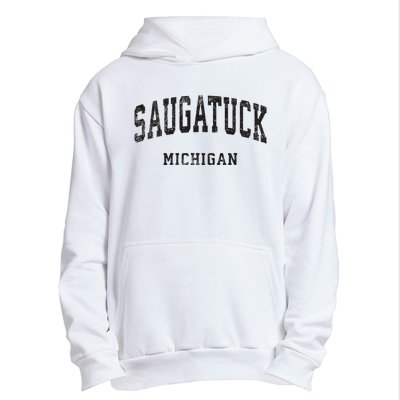 Saugatuck Michigan Mi Vintage Athletic Sports Design Urban Pullover Hoodie